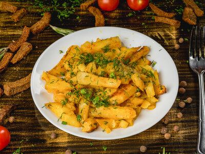 Картофель жареный